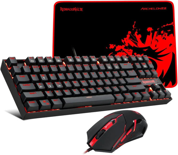 Redragon K552-BA Gaming Keyboard And Mouse Black (Combo) - Anigma